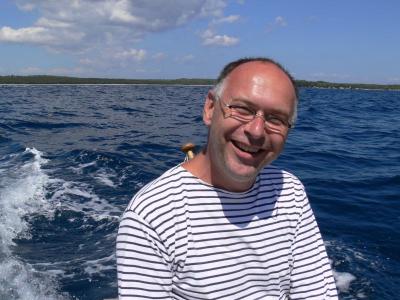 CaptKRik op de boot